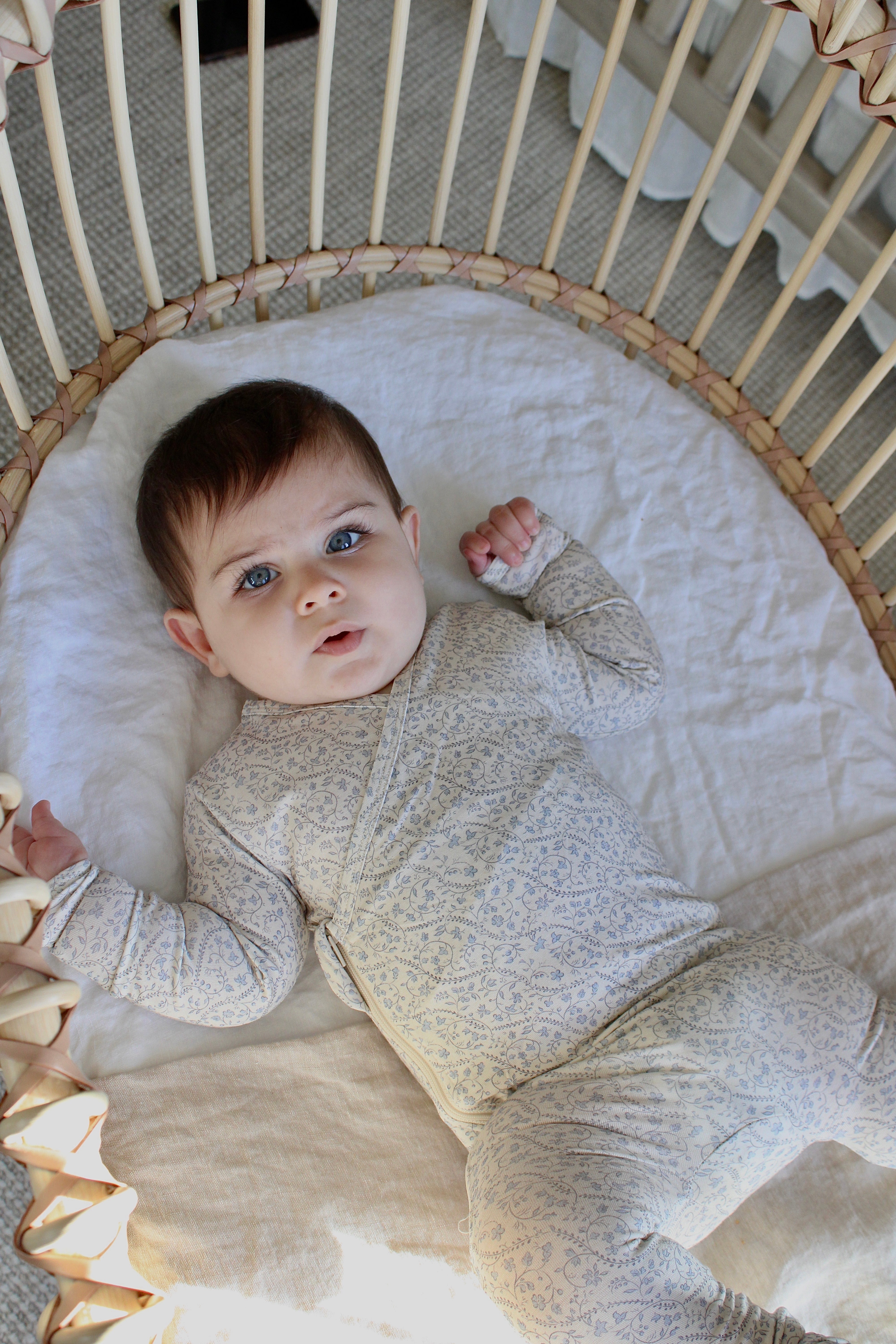 Bluebell Heirloom Vine Bamboo Wrap Footie