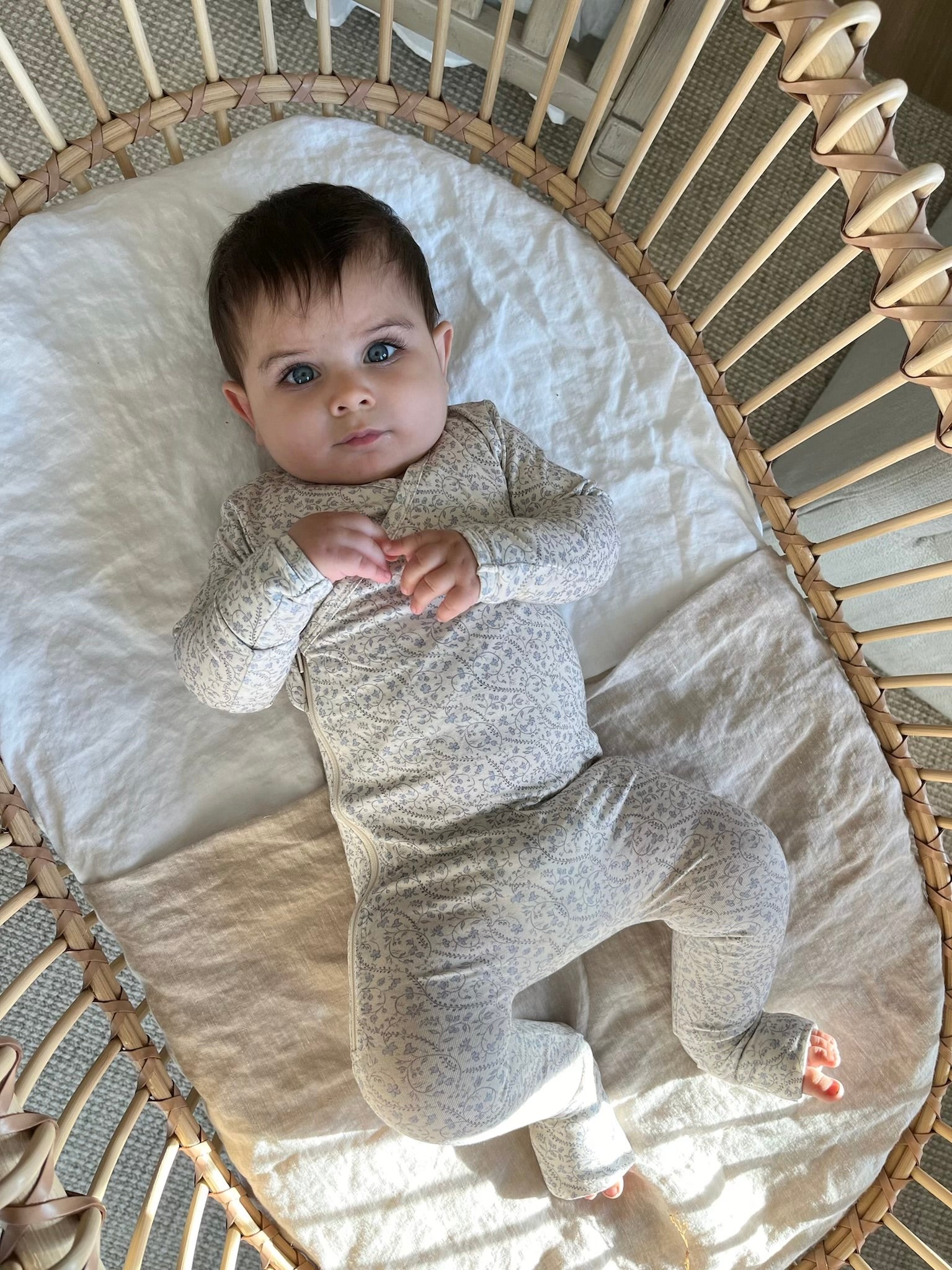 Bluebell Heirloom Vine Bamboo Wrap Footie