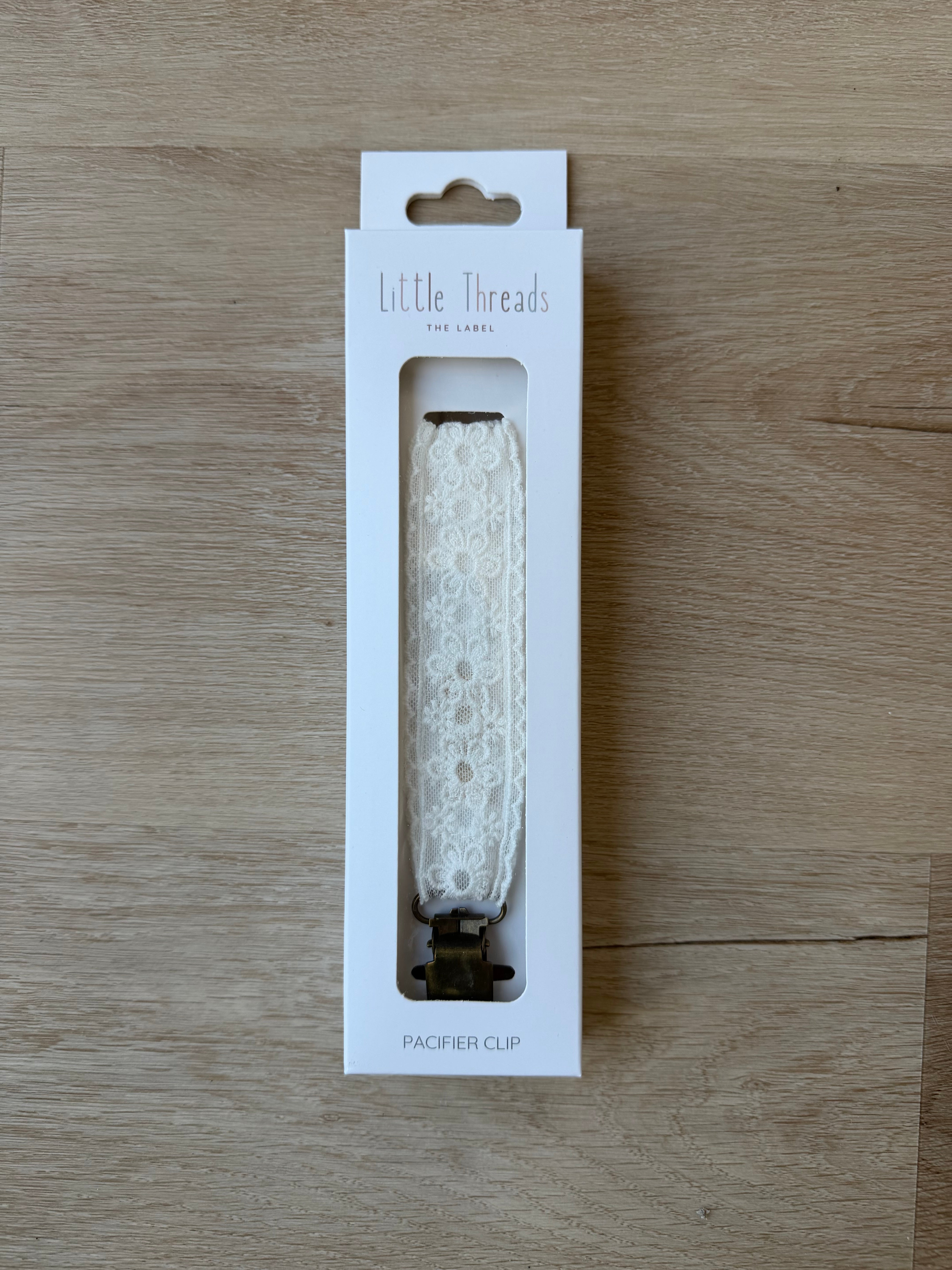 Chantilly Floral Lace White Pacifier