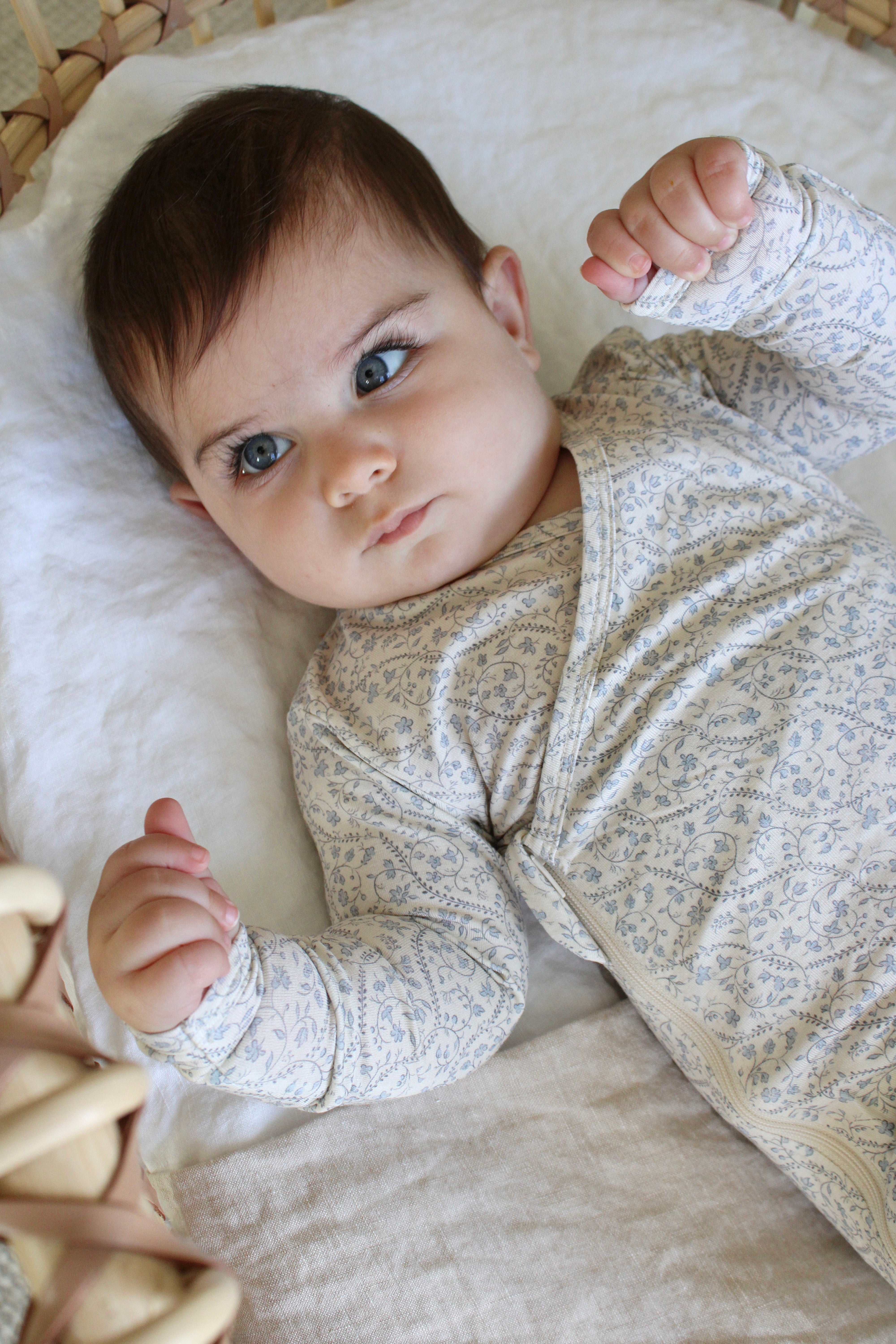 Bluebell Heirloom Vine Bamboo Wrap Footie