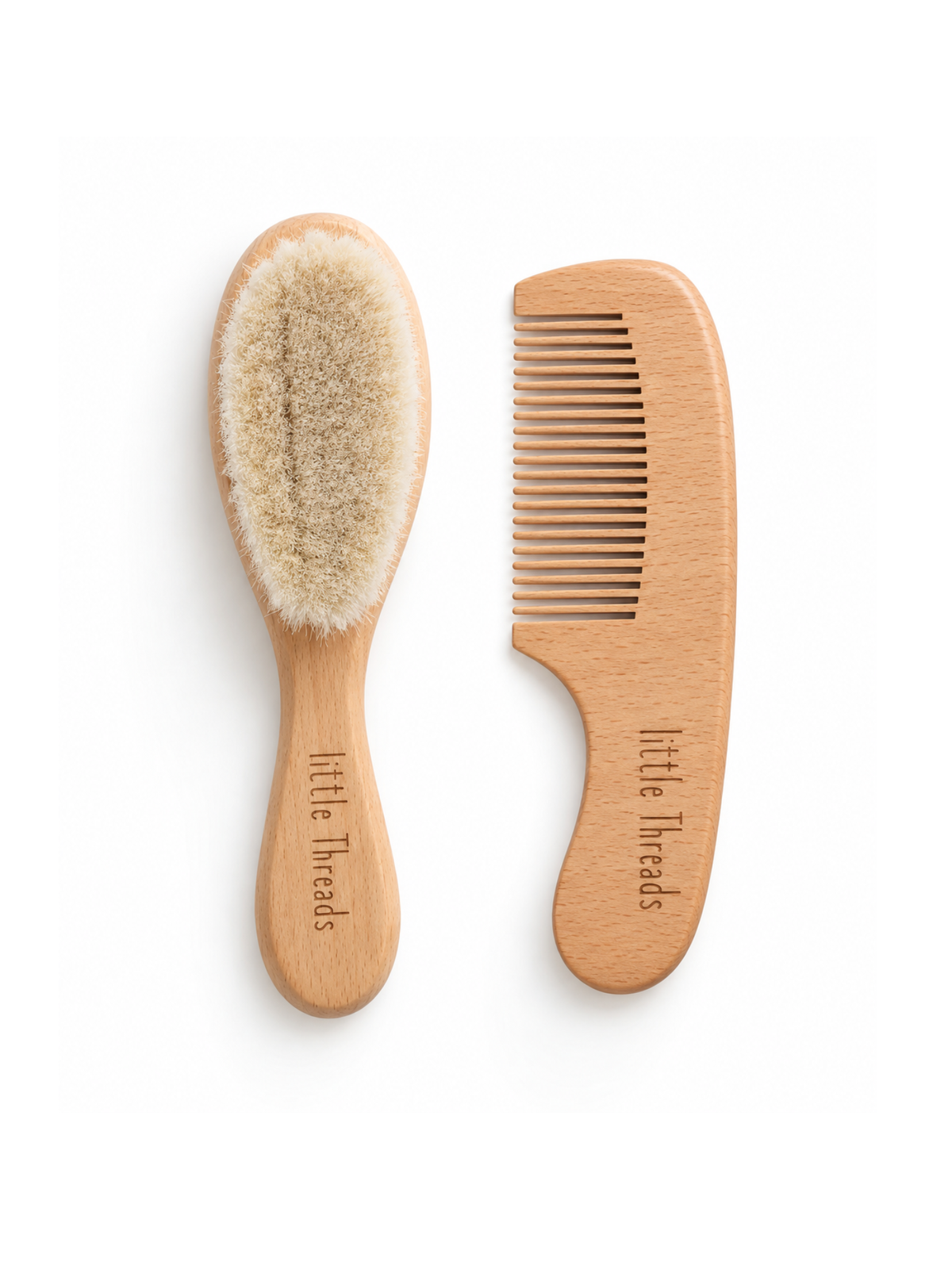 Wooden Baby Brush & Comb Set
