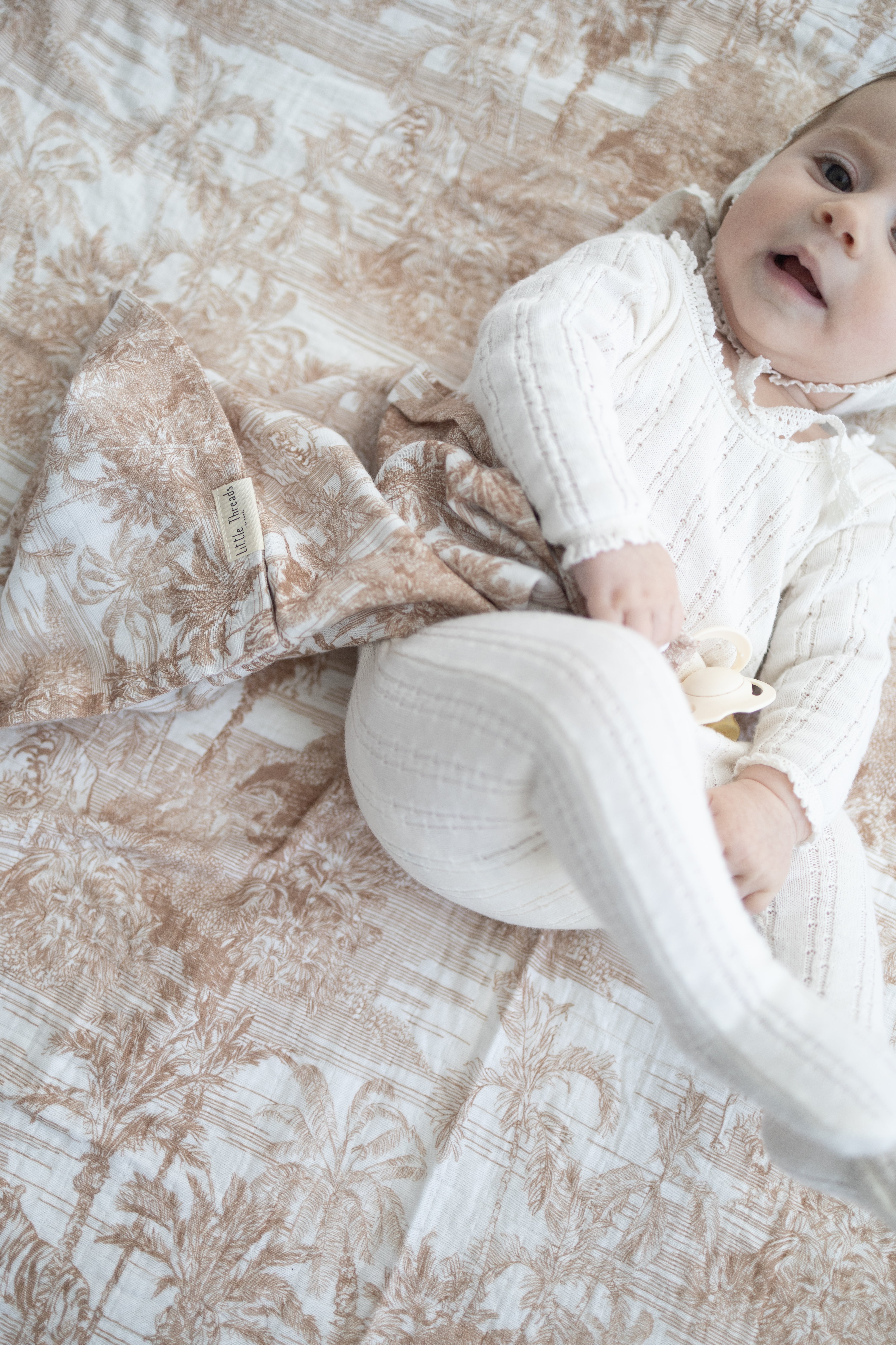 Neutral Jungle Toile Lovey