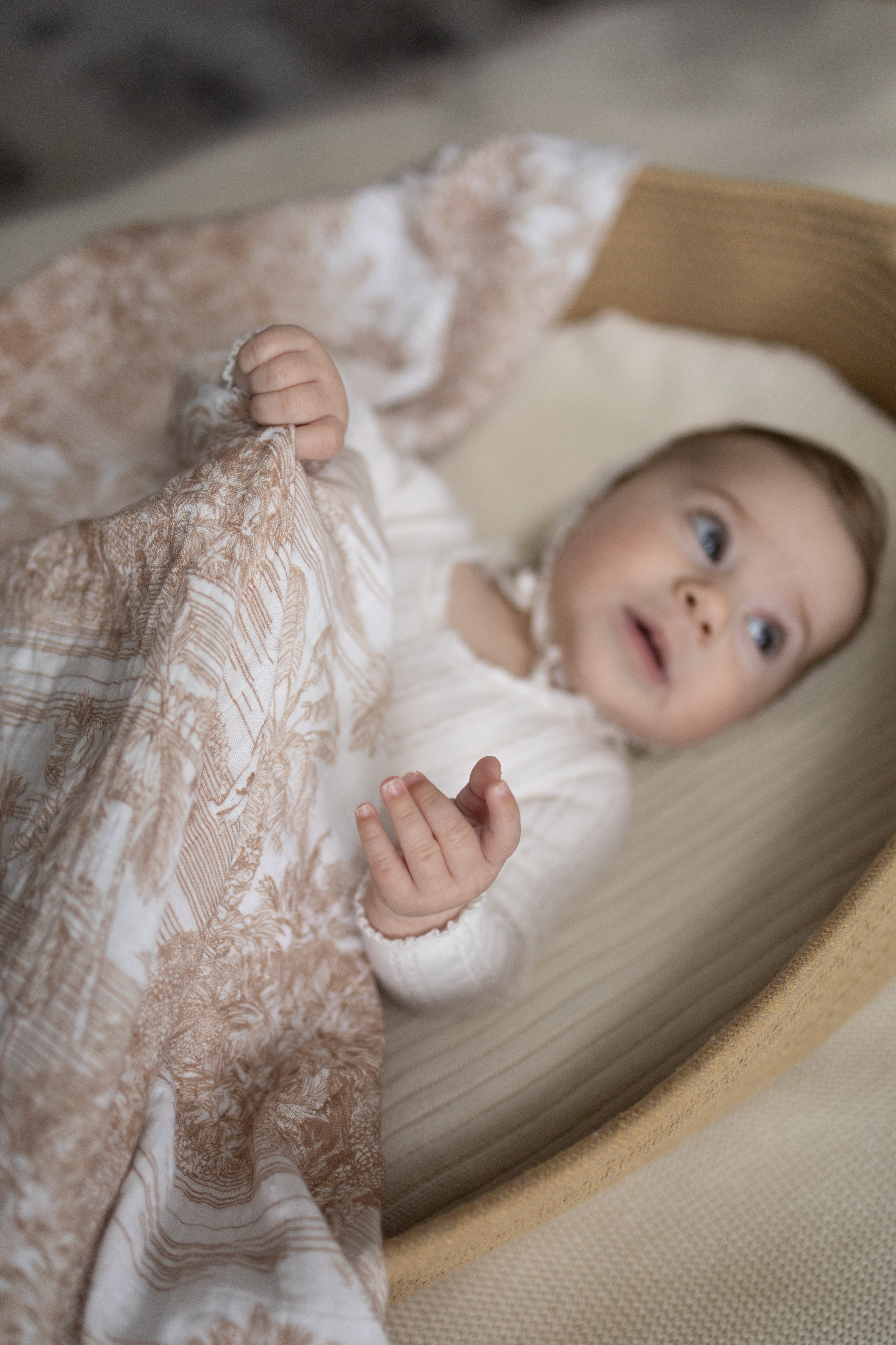 BUNDLE Neutral Jungle Toile Muslin Blanket & Lovey