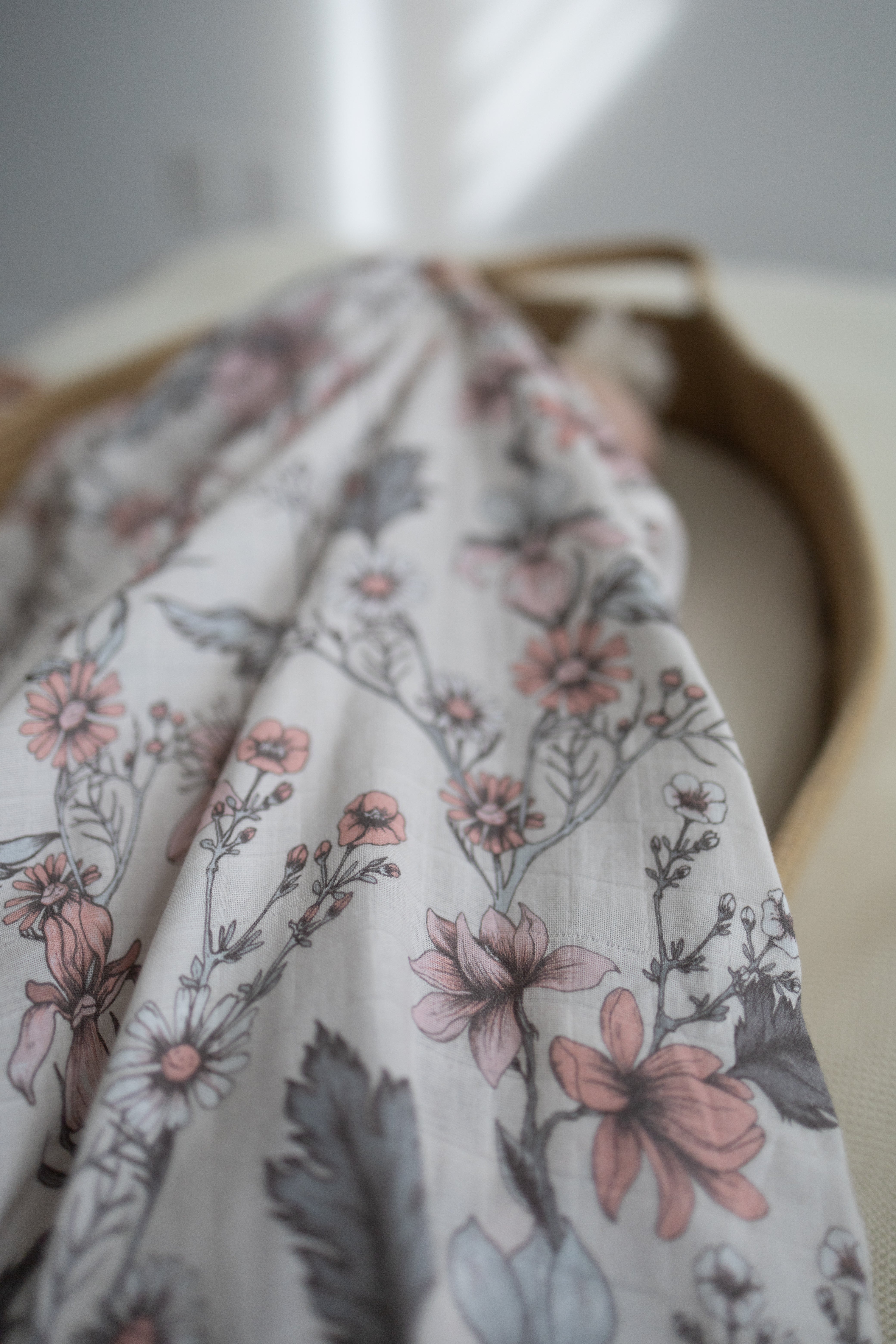 Dreamy Floral Muslin Blanket