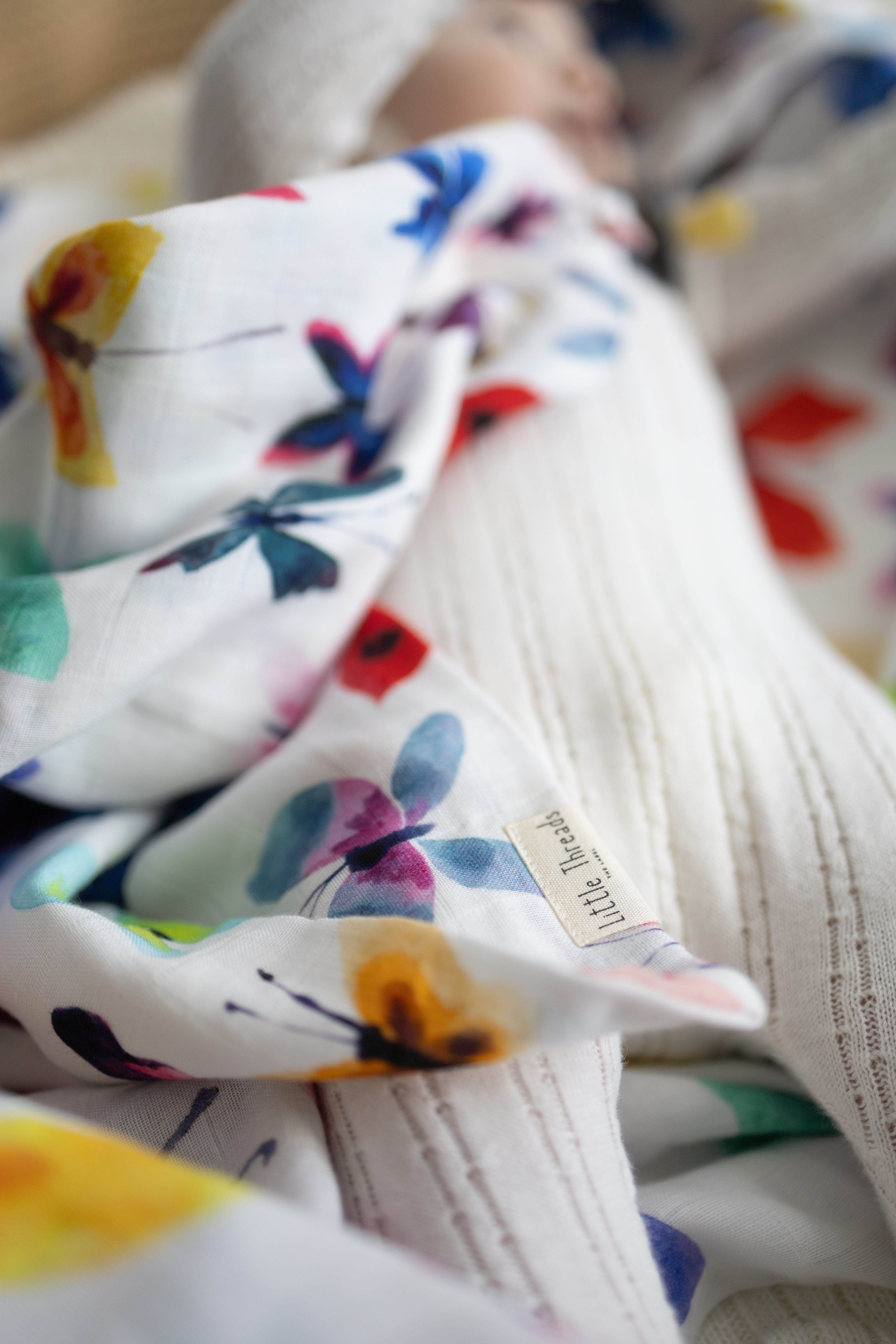 BUNDLE Vivid Butterfly Muslin Blanket & Lovey