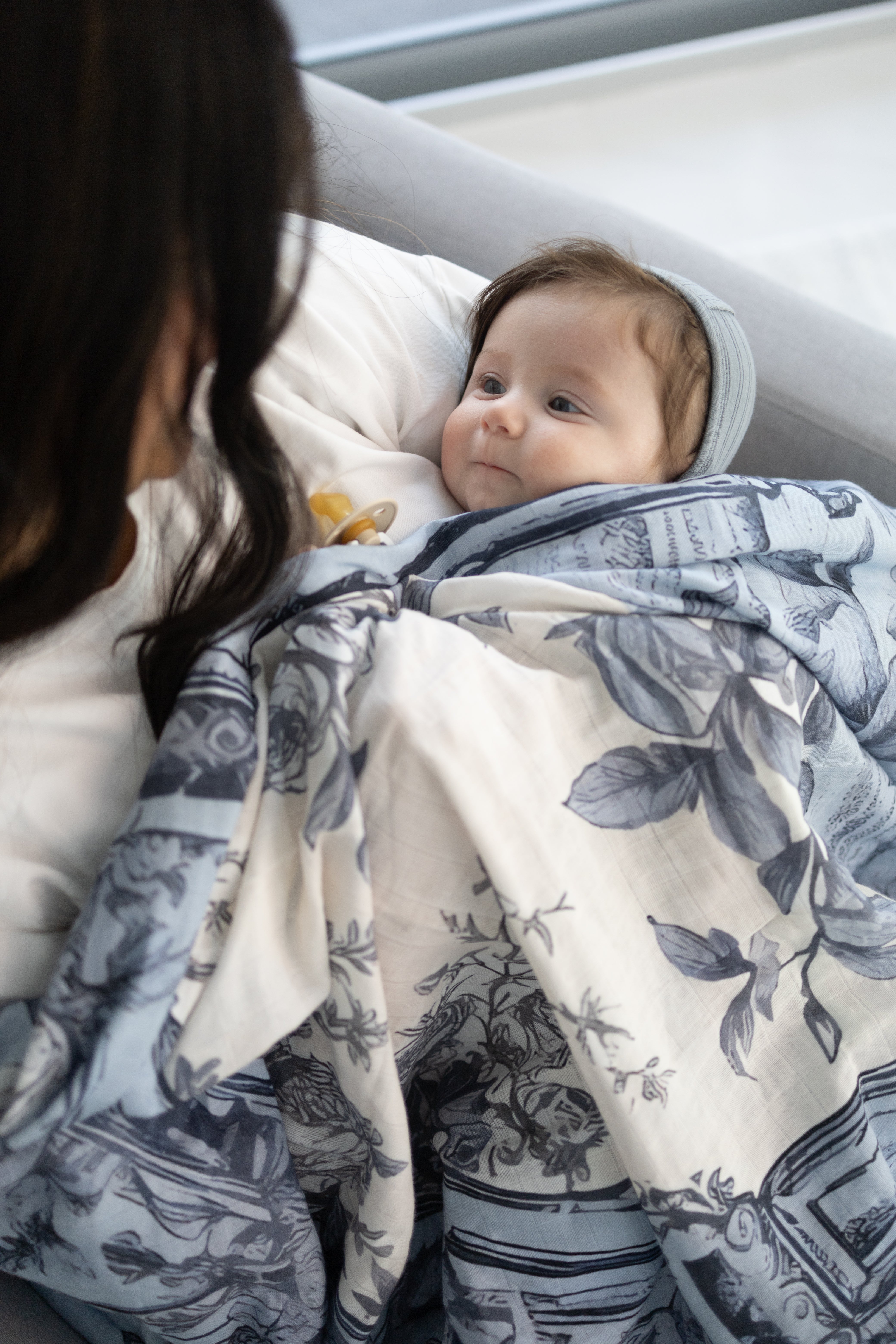 The Garden Window Muslin Blanket