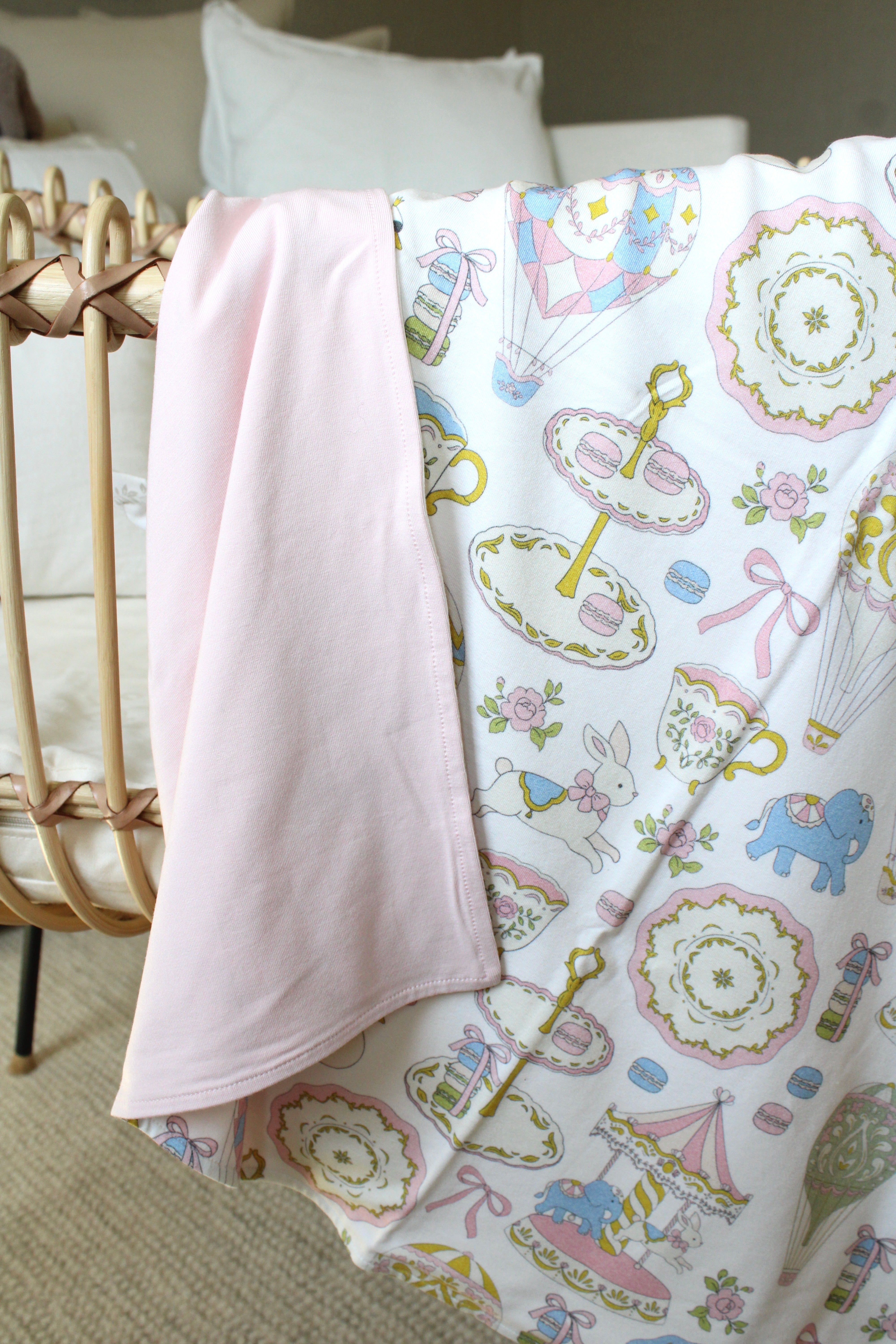 Dreamy Carousel Jersey Blanket