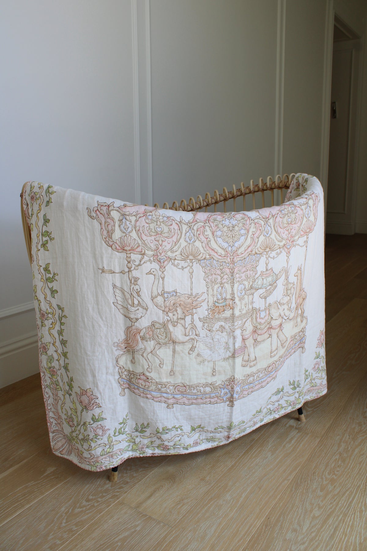 Enchanted Carousel Muslin Blanket