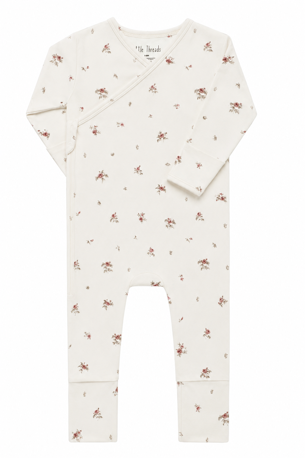 Vintage Rose Bamboo Wrap Footie