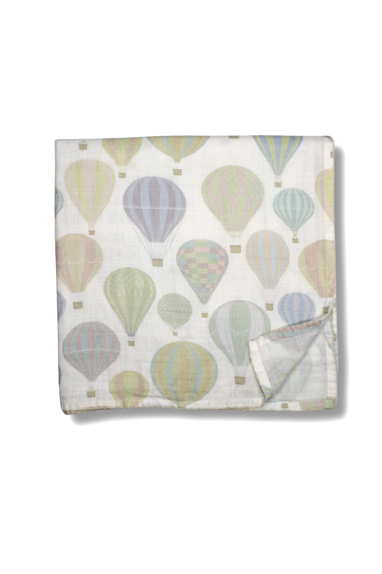 Pastel Air Balloon Muslin Blanket