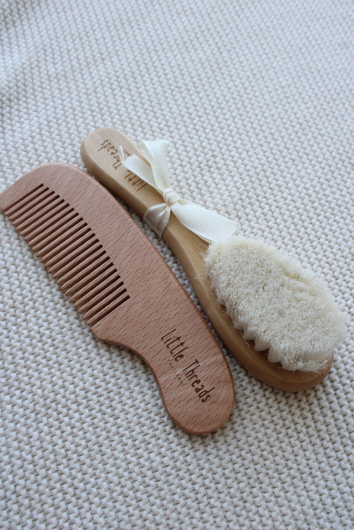 Wooden Baby Brush & Comb Set